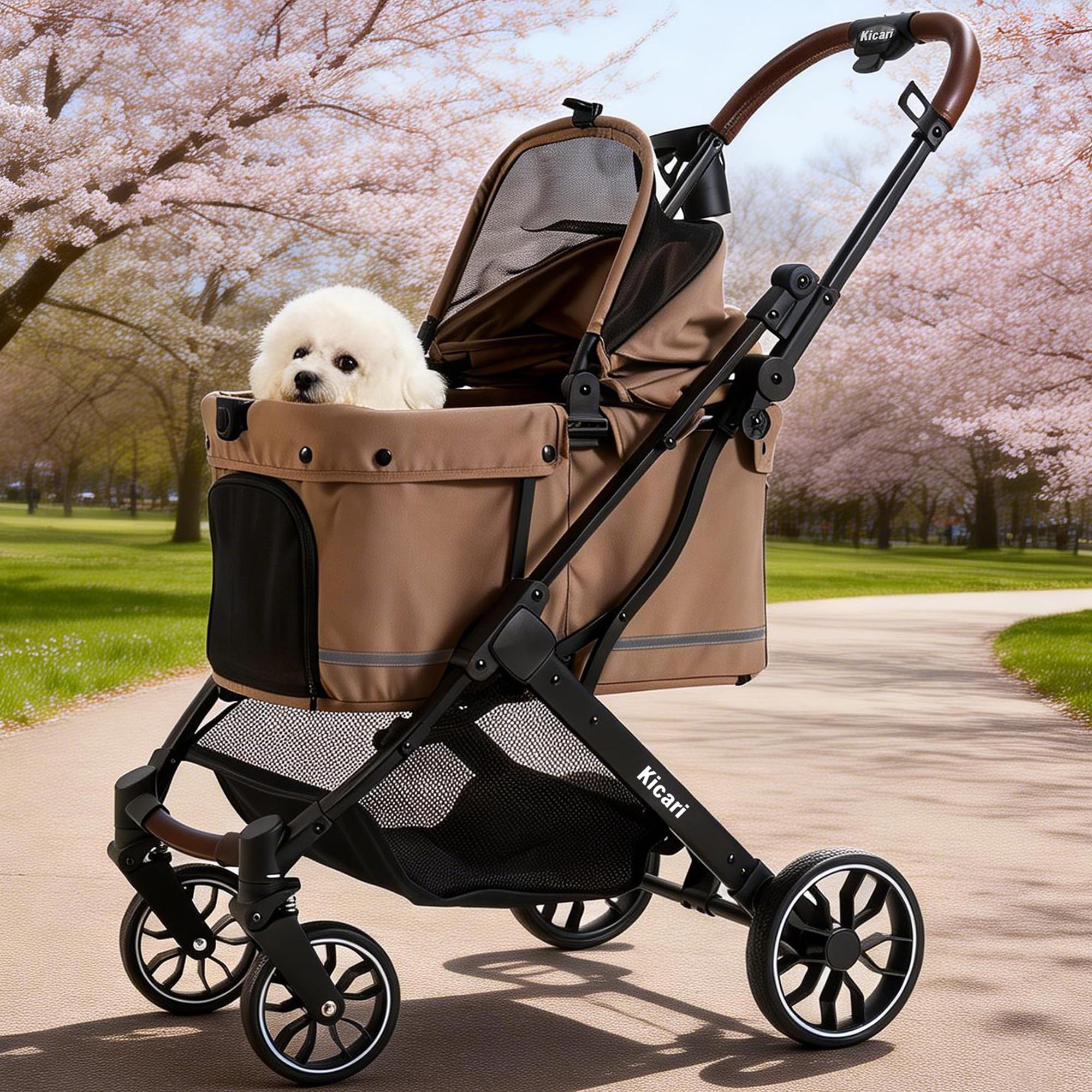 Amazon.com: Kicari All-Terrain Dog Stroller for Small to Medium