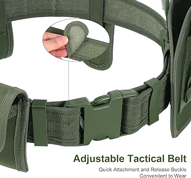 Buy Tactical Police Security Guard Equipment Duty Utility Kit Belt With Pouches System Holster Outdoor Training Black Police & Security Belts Online - View #8