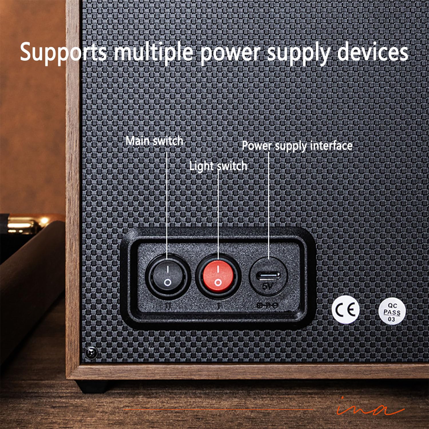 Caja Giratoria Automática para Relojes De Madera, Caja Giratoria Automática para Relojes con Iluminación Ambiental LED, Control Ajustable En 5 Niveles para Relojeros Y Relojerías