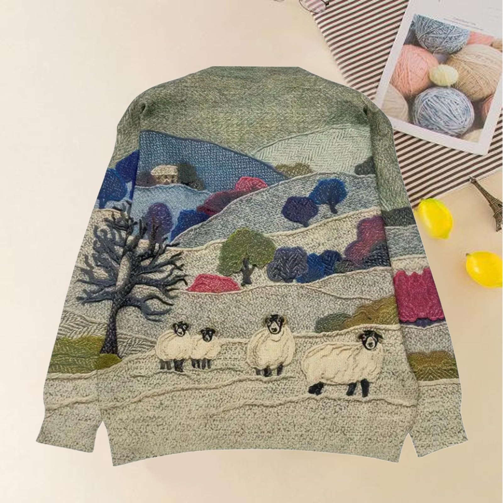 Pull Plaid Femme en Imprimé Décontracté Et Tendance pour Pulls Long Hiver Automne sous Col Roulé Chaud for The Culture Sweat Capuche Blanc À Vêtements Streetwear Bouton De Noël Rond Jupe