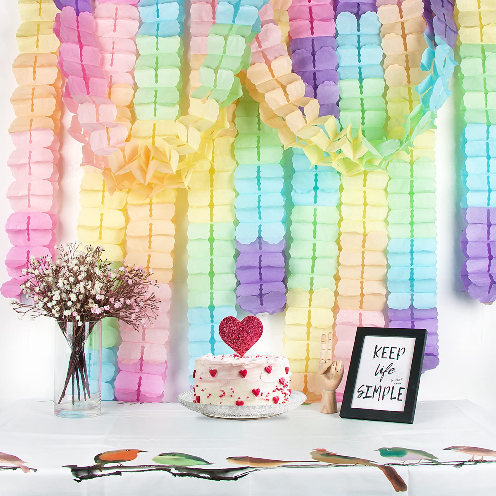 Guirlande Papier Colorée, Guirlandes Décoration Bannière