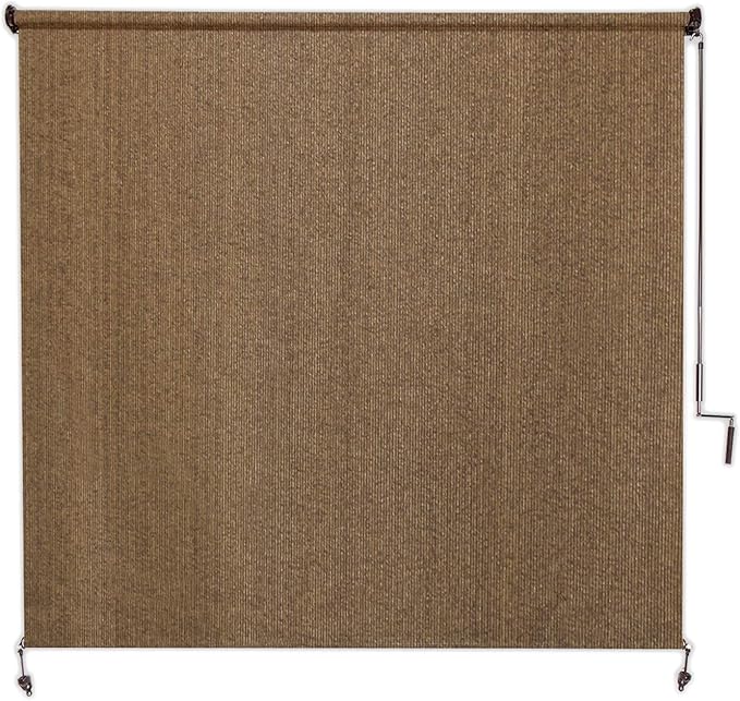 Coolaroo 460075 Roller Shade, 8' x 8', Walnut Patio, Lawn & Garden