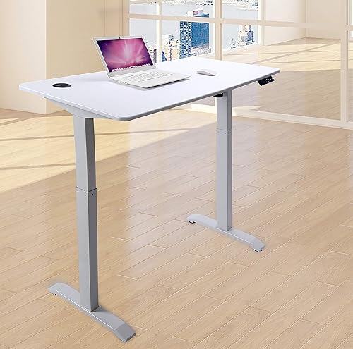 Miniatura 15 de UNICOO - Escritorio de pie eléctrico de altura ajustable, para el hogar, la oficina, con pantalla LED y 4 controladores de memoria preestablecidos,