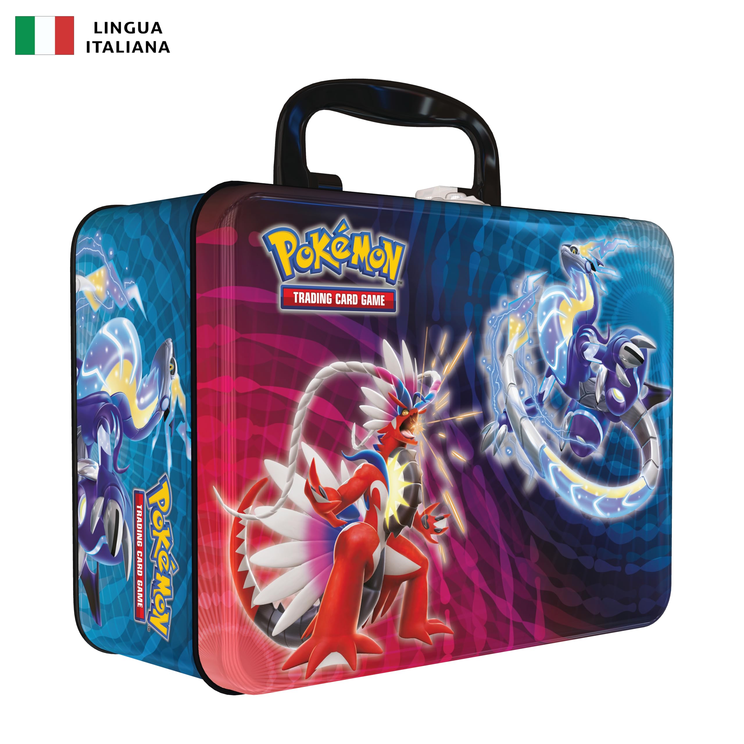 Bauletto da confezione Ritorno a scuola del GCC Pokémon - Sprigatito, Fuecoco e Quaxly (tre carte promozionali olografiche, sei buste di espansione e altro), edizione in italiano