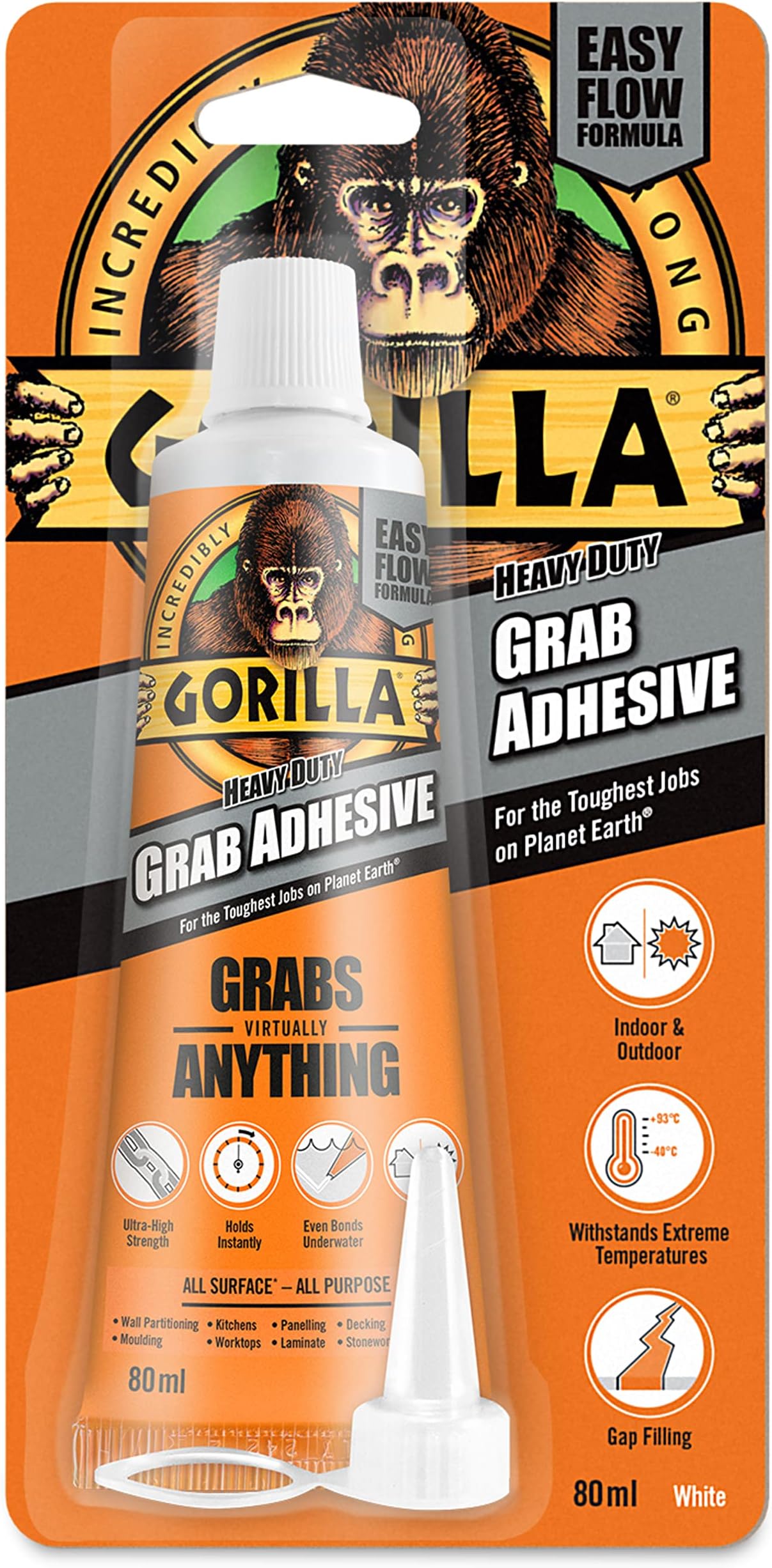 2044300 Heavy Duty Grab Adhesive White 80ml 1 Pack