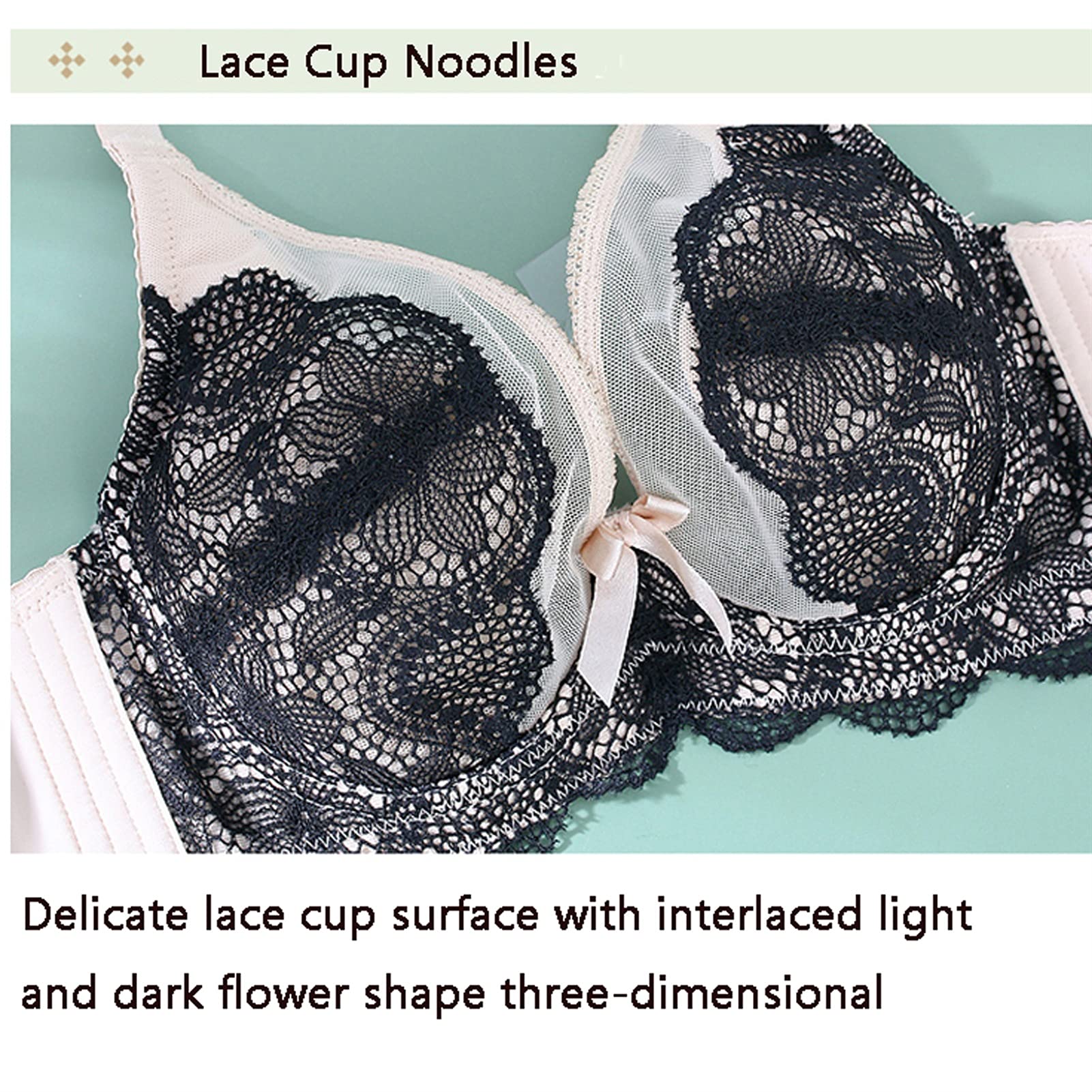 Sujetador de encaje para mujer, tamaño grande, minimiza los sujetadores sexys de cobertura completa, bralette sin acolchado (color: blanco, tamaño: 90 C)
