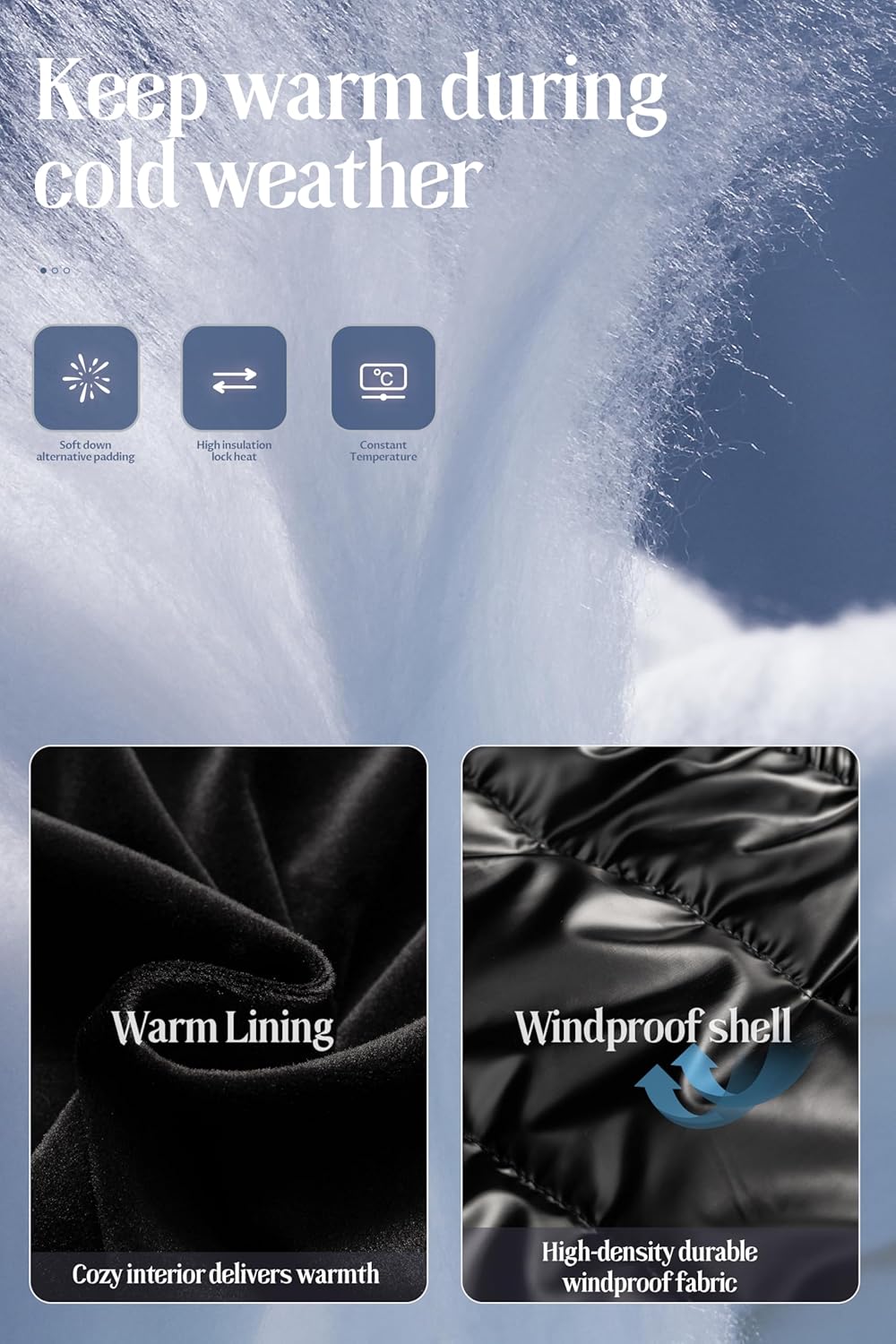 Chrisuno Girl's Long Parka Warm Winter Coat Water Resistant Quilted Puffer Jacket Snow Outwear - Image 5