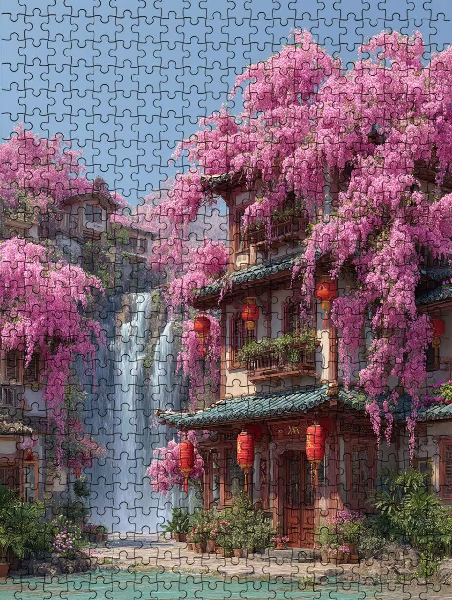 Puzzle 2000 Teile, Inn Lanterne Puzzle Erwachsene 2000, Klassische Puzzles, Puzzlespiele für Die Ganze Familie, Mit Schöner Verpackung, Dekoration Puzzles und Geschenke FNKL3-609