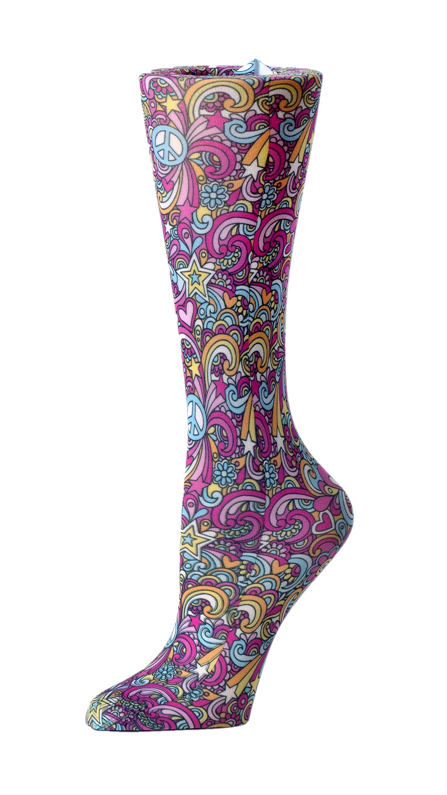 Cutieful womens Compression Sock, Black Butterfly, 5-11