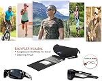 FLEX RIG – Lunettes de soleil polarisés pour hommes, Tough & Léger TR90 Cadre, Lunettes de soleil sport pour la pêche au vélo
