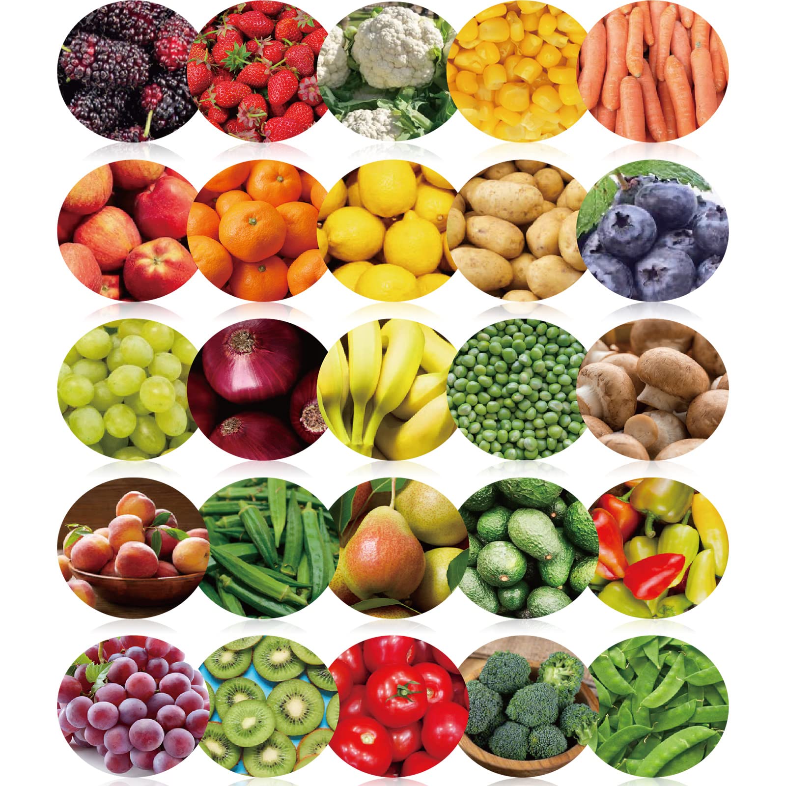 Geyee 60 Pcs Fruits and Veggies Themed Bulletin Board Border Cafeteria Decorations Straight Border Trim for Classroom Decoration Bulletin Board Whiteboard Decor(Classic Style)