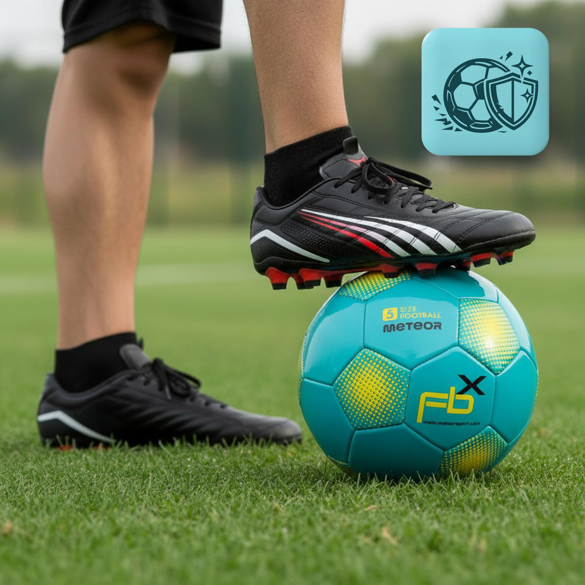 meteor Palla da calcio per bambini, piccola palla sportiva, per il tempo libero, per interni ed esterni, per ragazze e ragazzi, in tutte le taglie #1#3#4 e #5