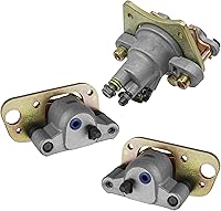 Vista 5 de Caltric Pinza de freno delantera y trasera con pastillas de freno compatible con Polaris Scrambler 500 4x4 2x4 2005-2009