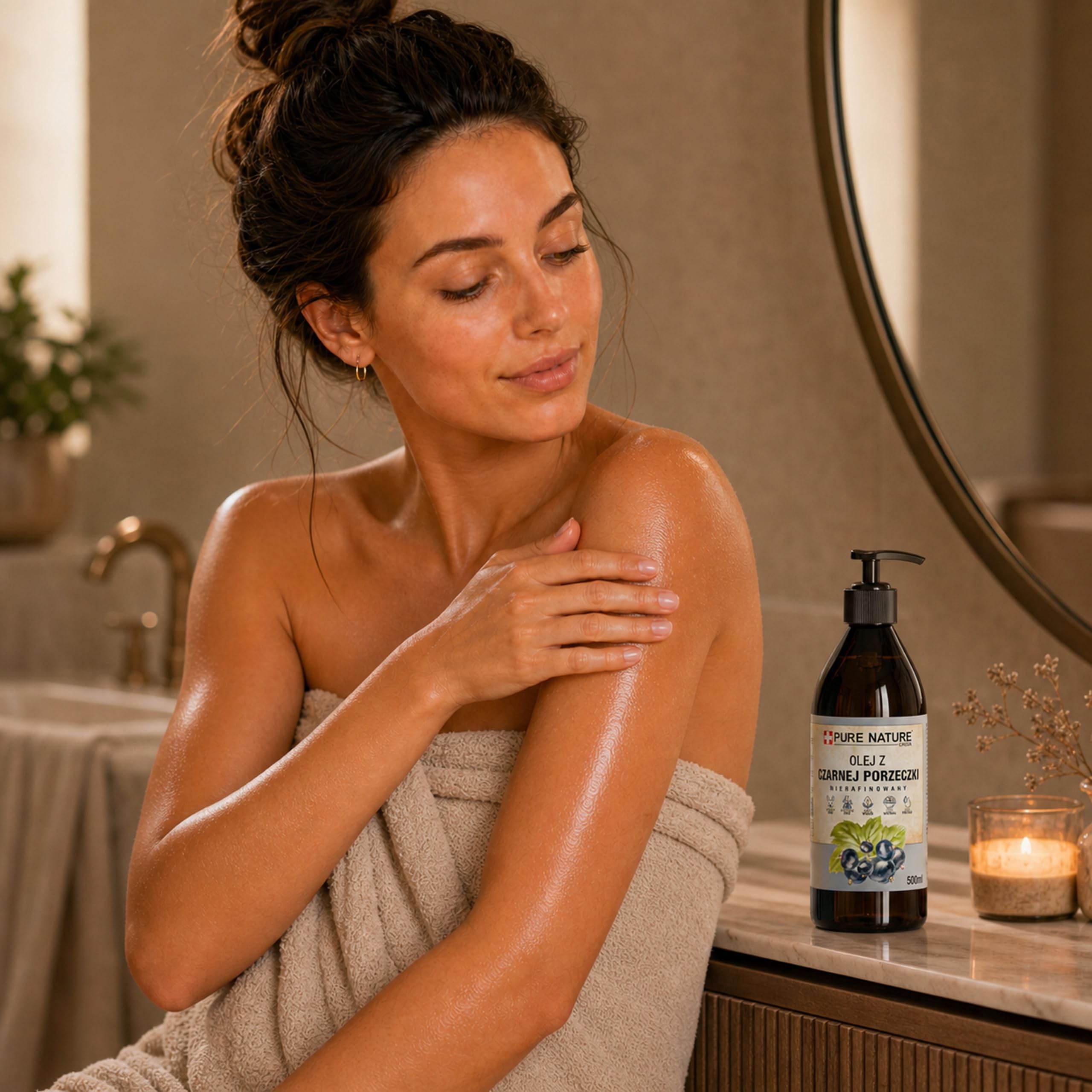 CHOSA Olio di Semi Ribes Nero 1000 ml al 100% Spremuto a Freddo Non Raffinato - Olio per Capelli, Corpo, Viso, Unghie e Massaggio - Cura Della Pelle e Cosmetici Fai Da Te