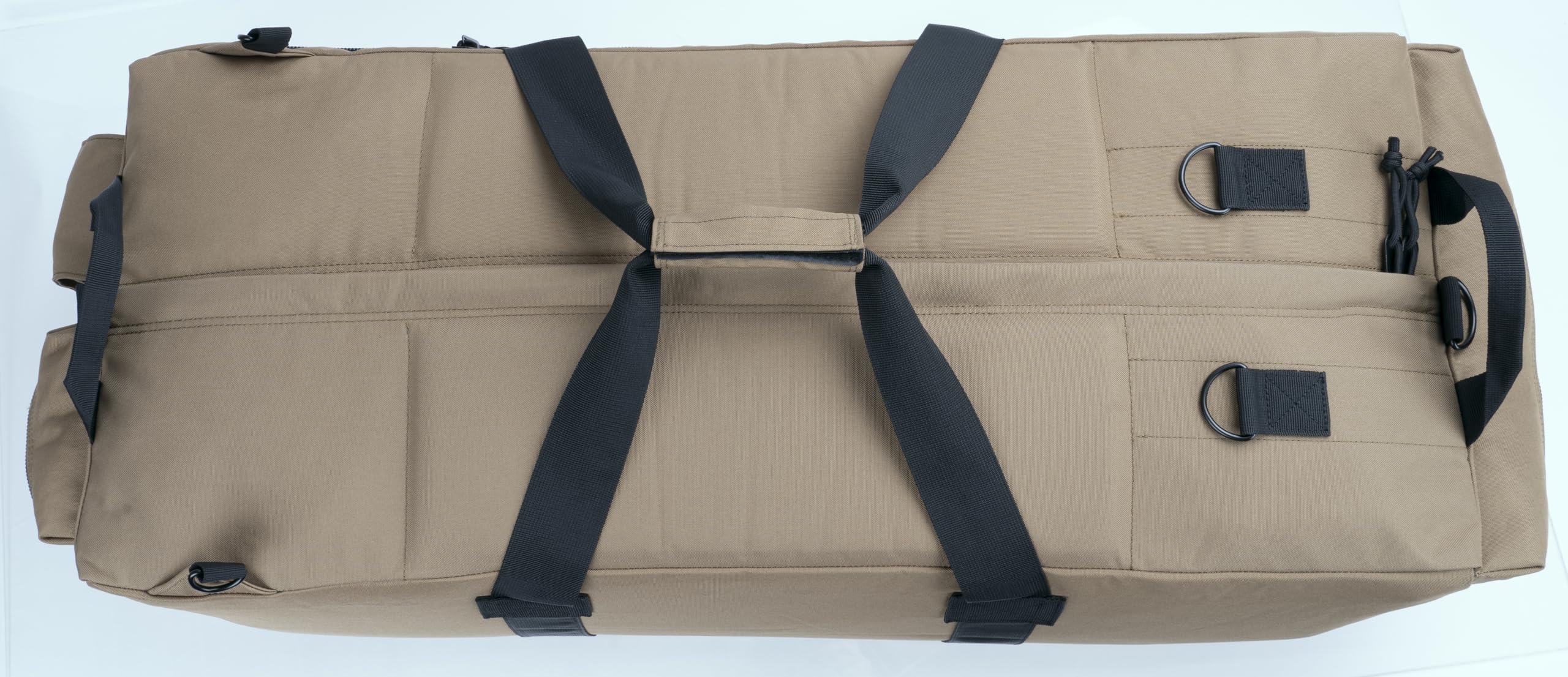Grande borsa in stile militare, borsa tattica per attrezzature sportive, borsa da viaggio con spallacci rimovibili, 80 litri, Kaki