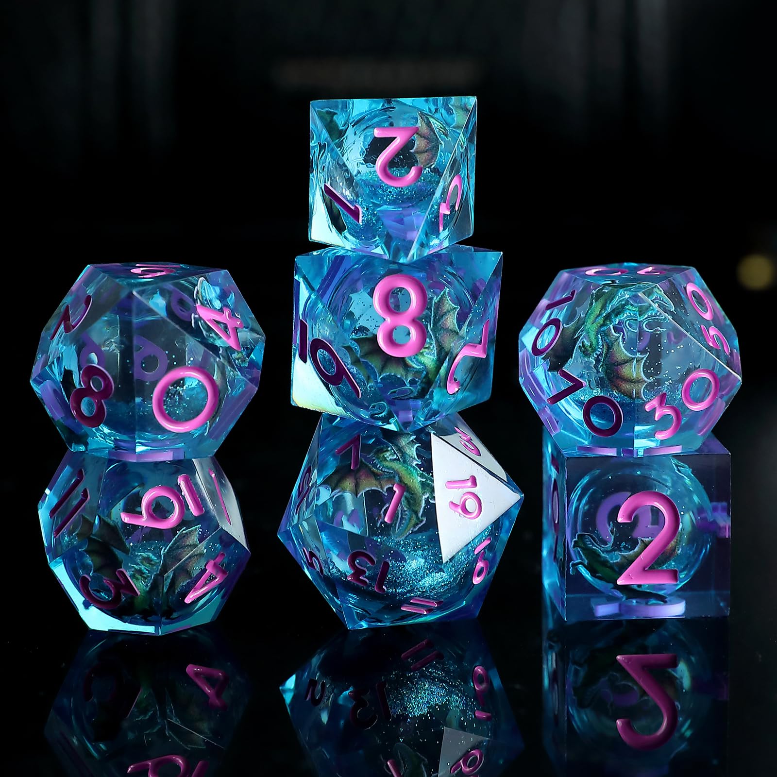 Liquid Core DND Dice Set 7pcs