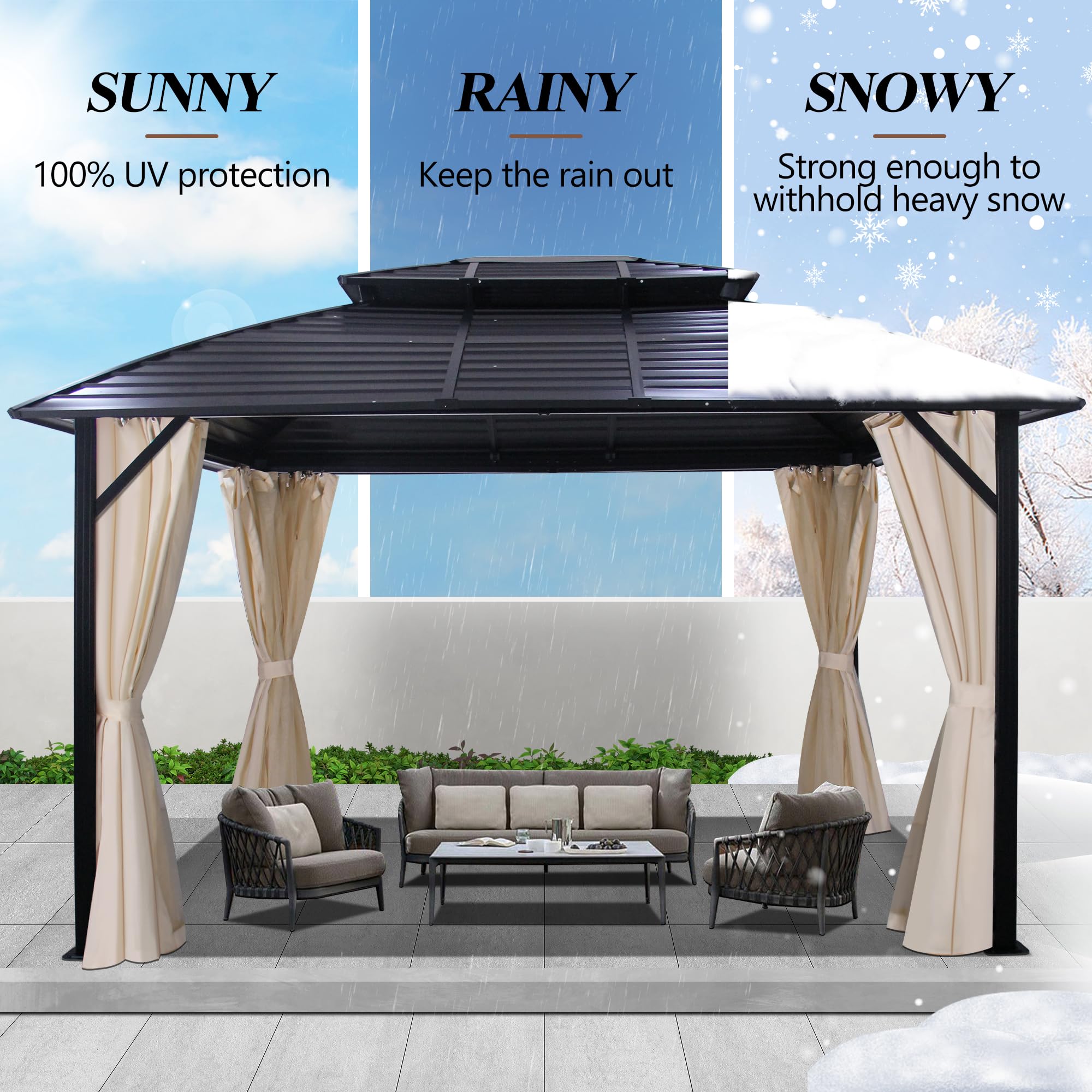 vidaXL プロ仕様 パーティーテント 側壁付き 2.5x2.5m ホワイト 90g/m2