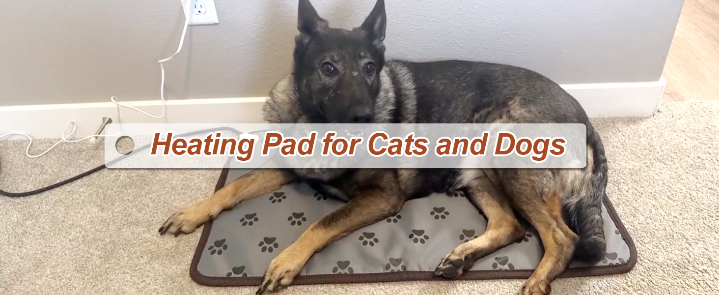 GOLOPET Large Dog Heating Pad – 34x21in, Waterproof, Smart Thermostat, For Whelping & Winter Warmth