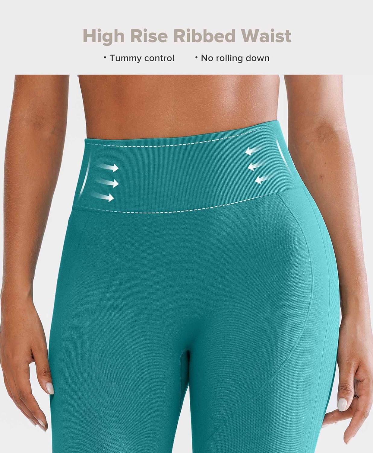 BRXL Scrunch Butt Lifting Workout Leggings for Women Tummy Control High Waisted Seamless No Front Seam Gym Yoga Pants - Image 3