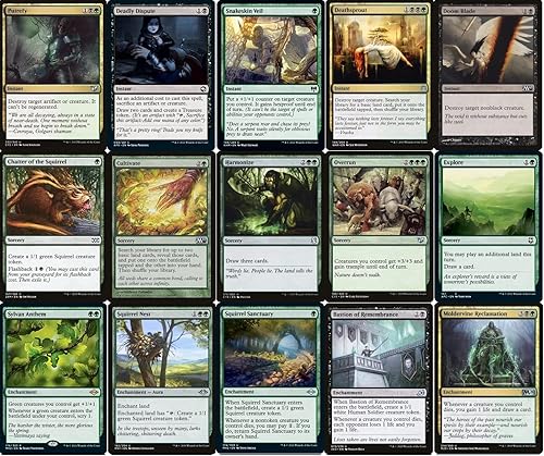 Miniatura 5 de Elite SquirrelToken Commander Deck - Chatterfang - Golgari - Negro verde - EDH - 100 cartas - Custom Magic The Gathering Deck - Muy fuerte