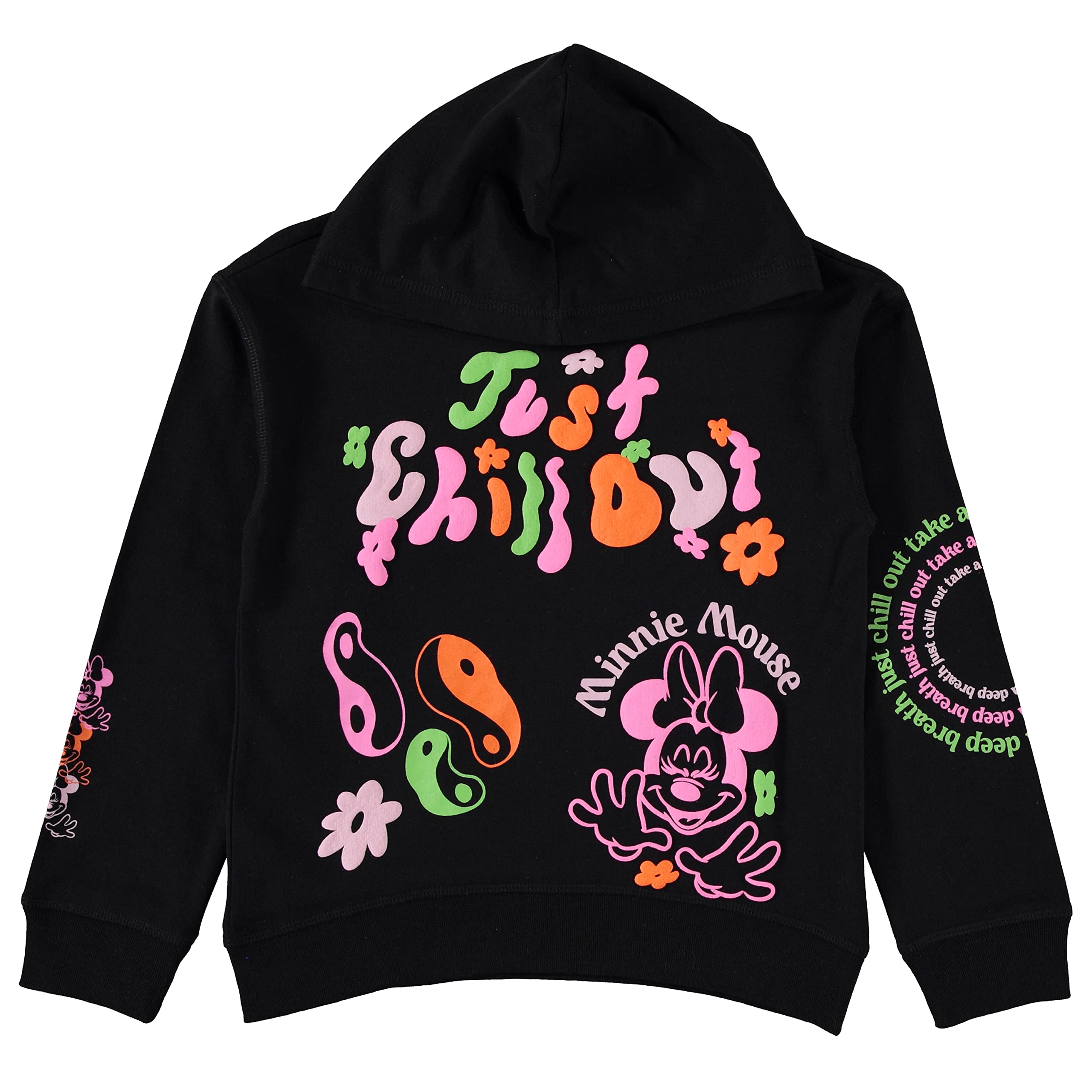 Disney Dziewczęca bluza z kapturem Myszka Minnie i zestaw ubrań do biegania - rozmiary 4-16