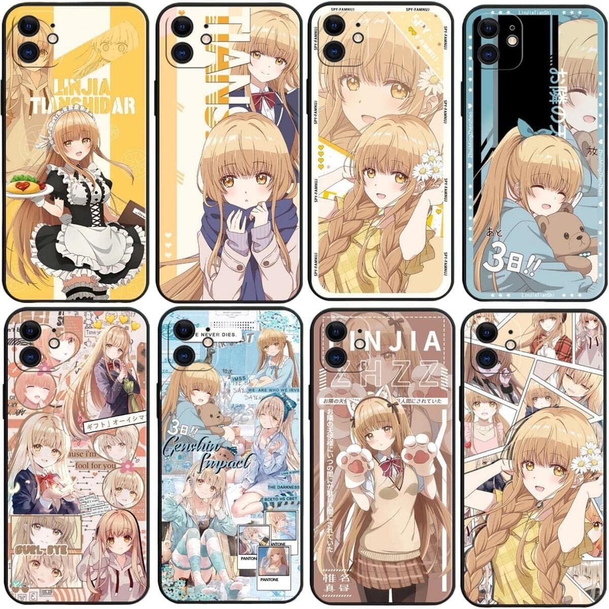 Amazon.co.jp: QHY しいなまひる スマホケース 椎名真昼 天使大人 