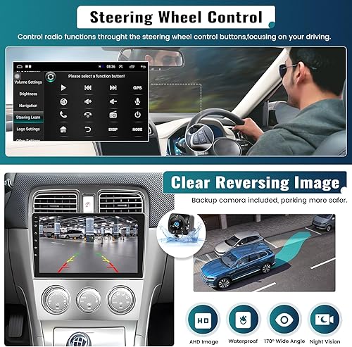 Miniatura 6 de UNITOPSCI 2G+64G para Subaru Forester 2004 2005 2006 2007 2008 Android Radio de coche inalámbrica Apple CarPlay Android Auto 9 "pantalla táctil HiFi