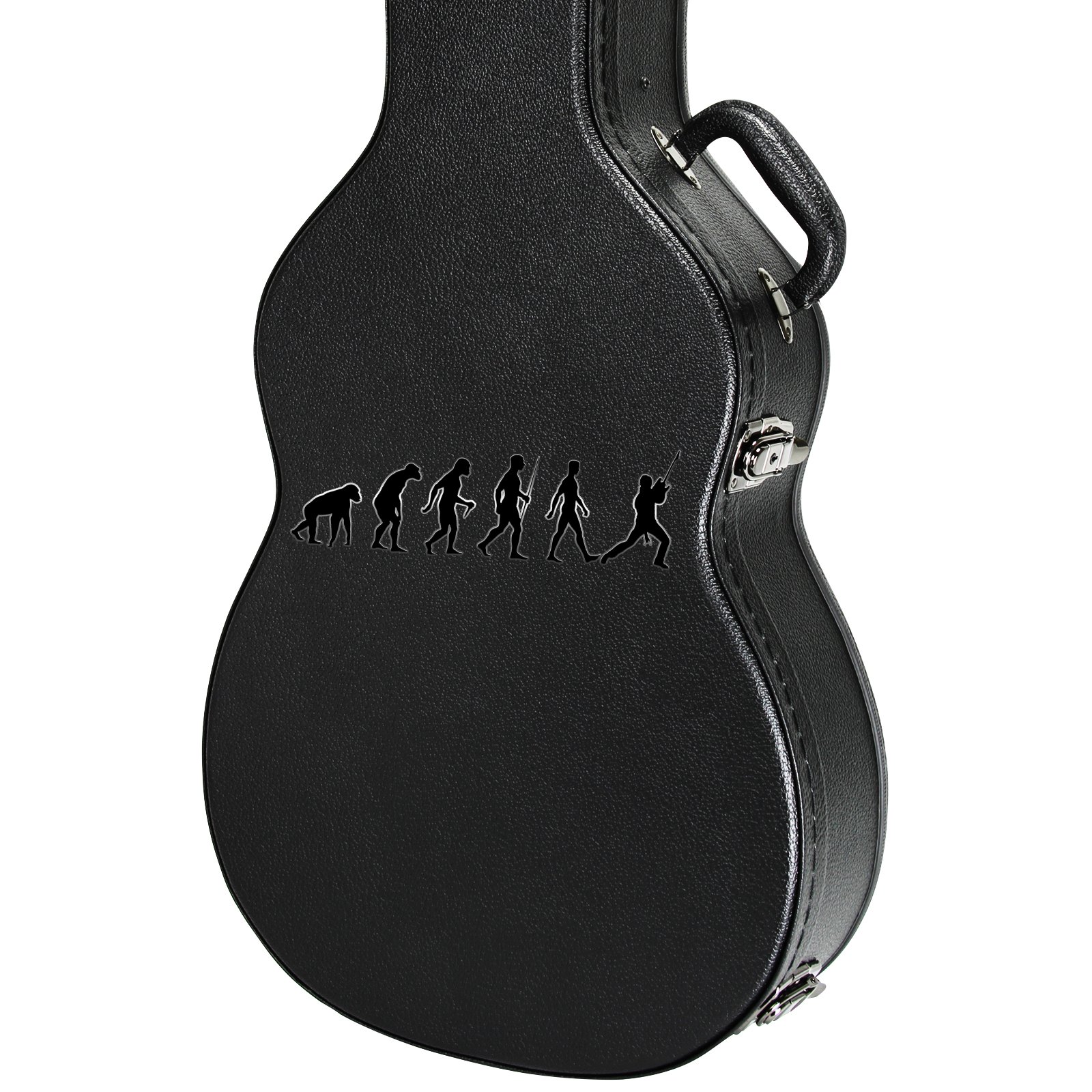 Evolution Of Man Guitar Player Guitar Instrument Case Sticker - 5