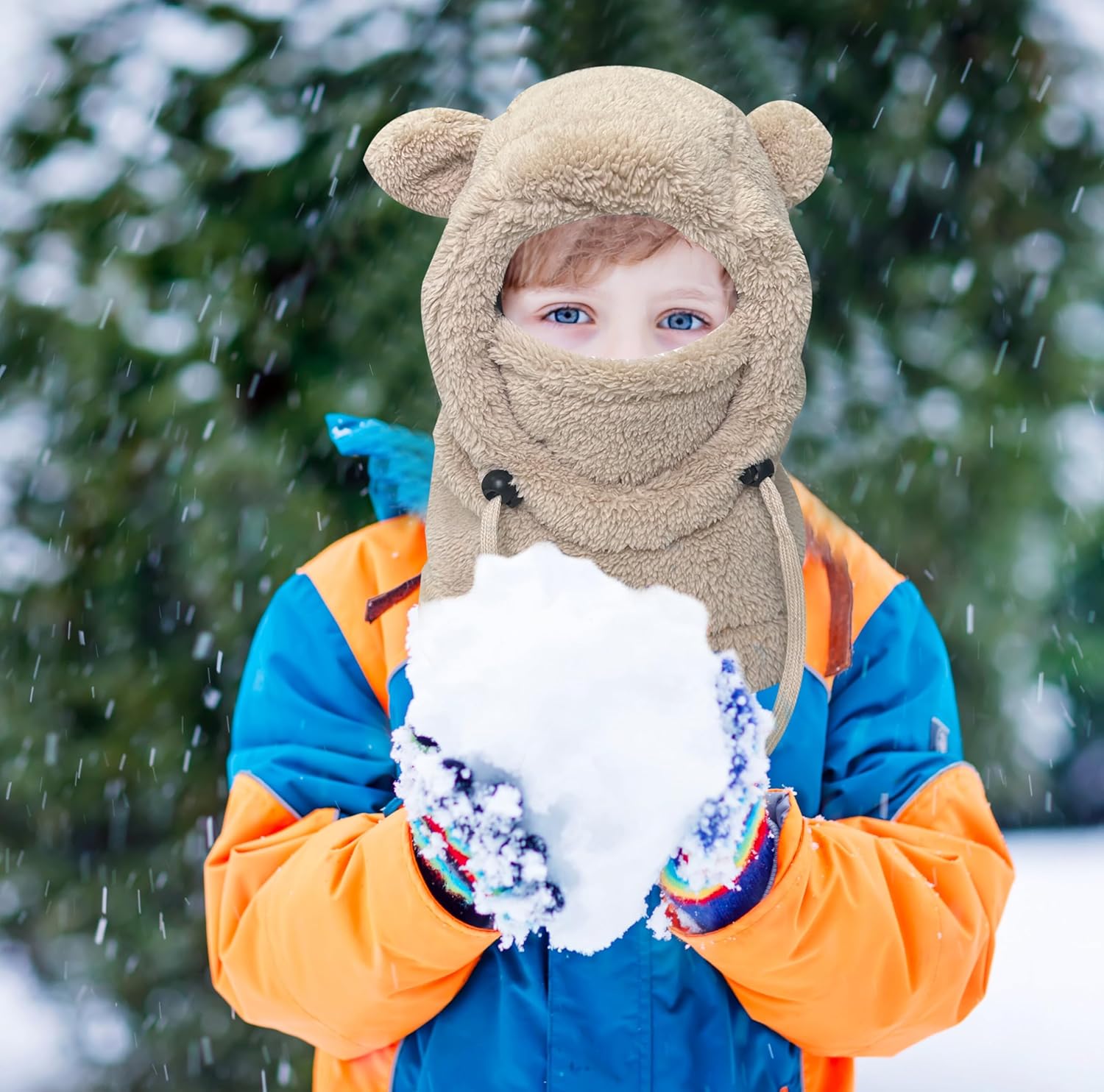 Jastore Kids Ski Balaclava for Boys Girl Winter Hat for Kids Toddle Warm Balaclava Hood Neck Scarf - Image 7