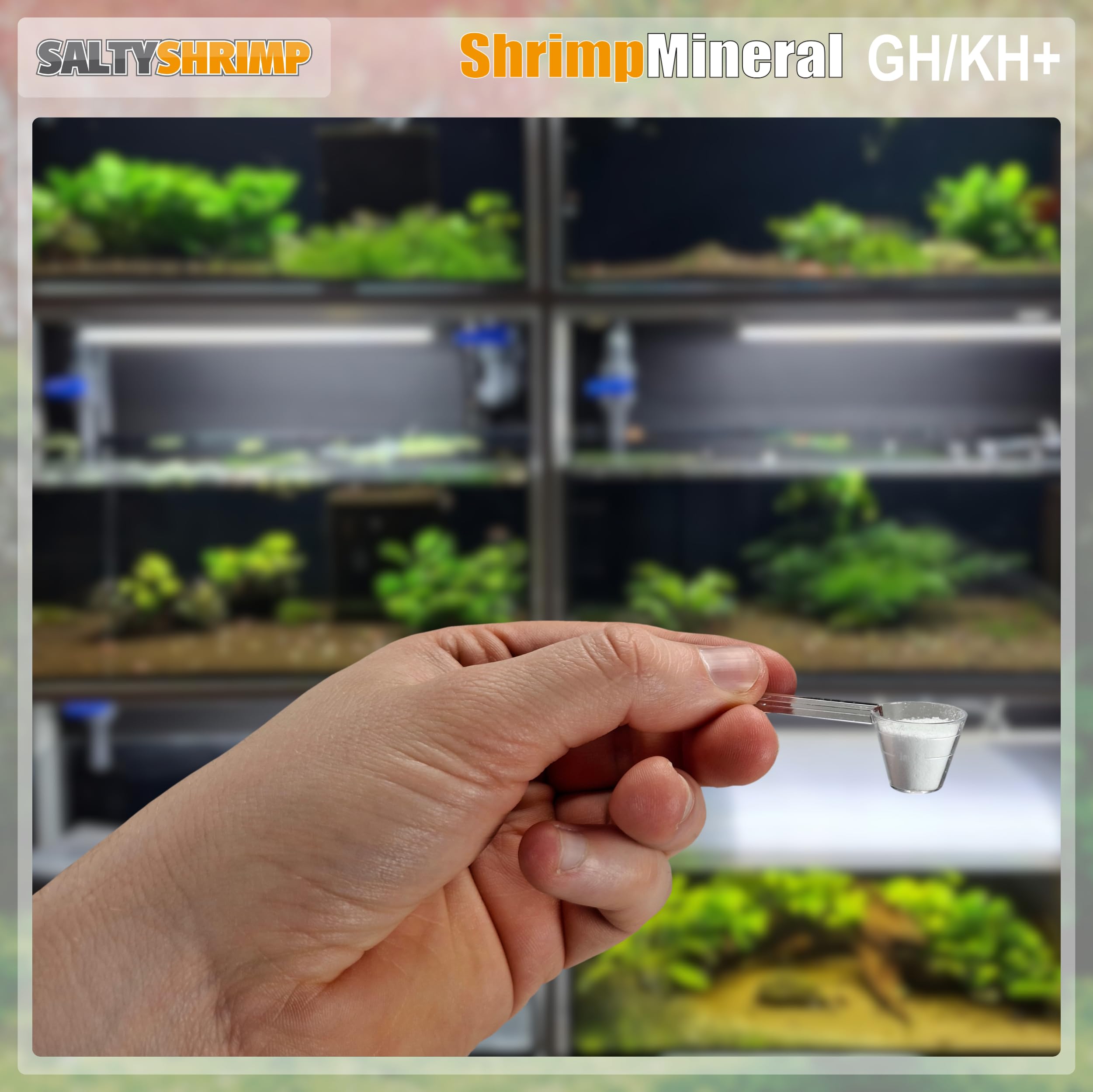 Shrimp Mineral GH/KH+ | 2,55 KG/ 2550g - Sale minerale. Sviluppato appositamente per il mantenimento e l'allevamento dei gamberetti. Per l'acqua neutra e la remineralizzazione