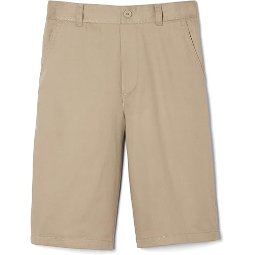 French Toast Boys' Husky Pull-on Twill Shorts School Uniform for Kids