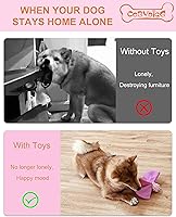 Vista 6 de Juguetes chirriantes para perros, juguetes para cachorros, sin relleno, juguetes masticables para dentición, juguete de caramelo para perros