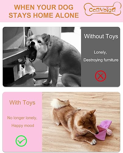 Miniatura 6 de Juguetes chirriantes para perros, juguetes para cachorros, sin relleno, juguetes masticables para dentición, juguete de caramelo para perros