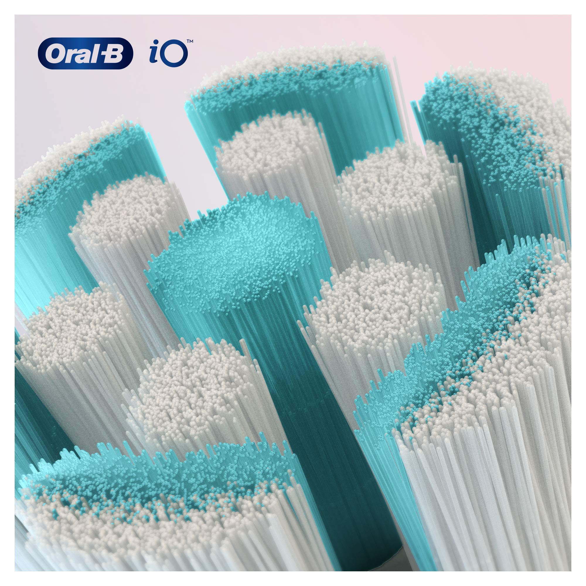 Oral-B iO - Set di 4 testine per spazzolini elettrici per pulizia delicata, per spazzolini Oral-B