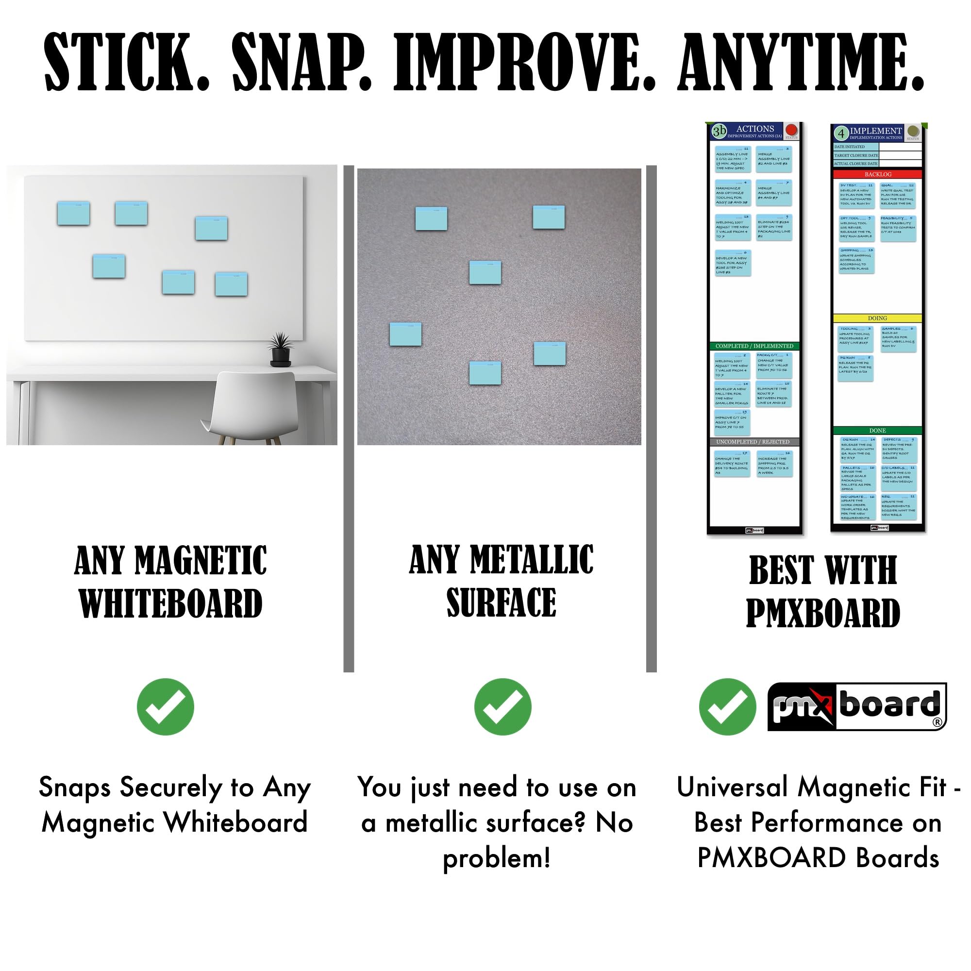 Snapklik.com : Reusable Magnetic Action Cards Set