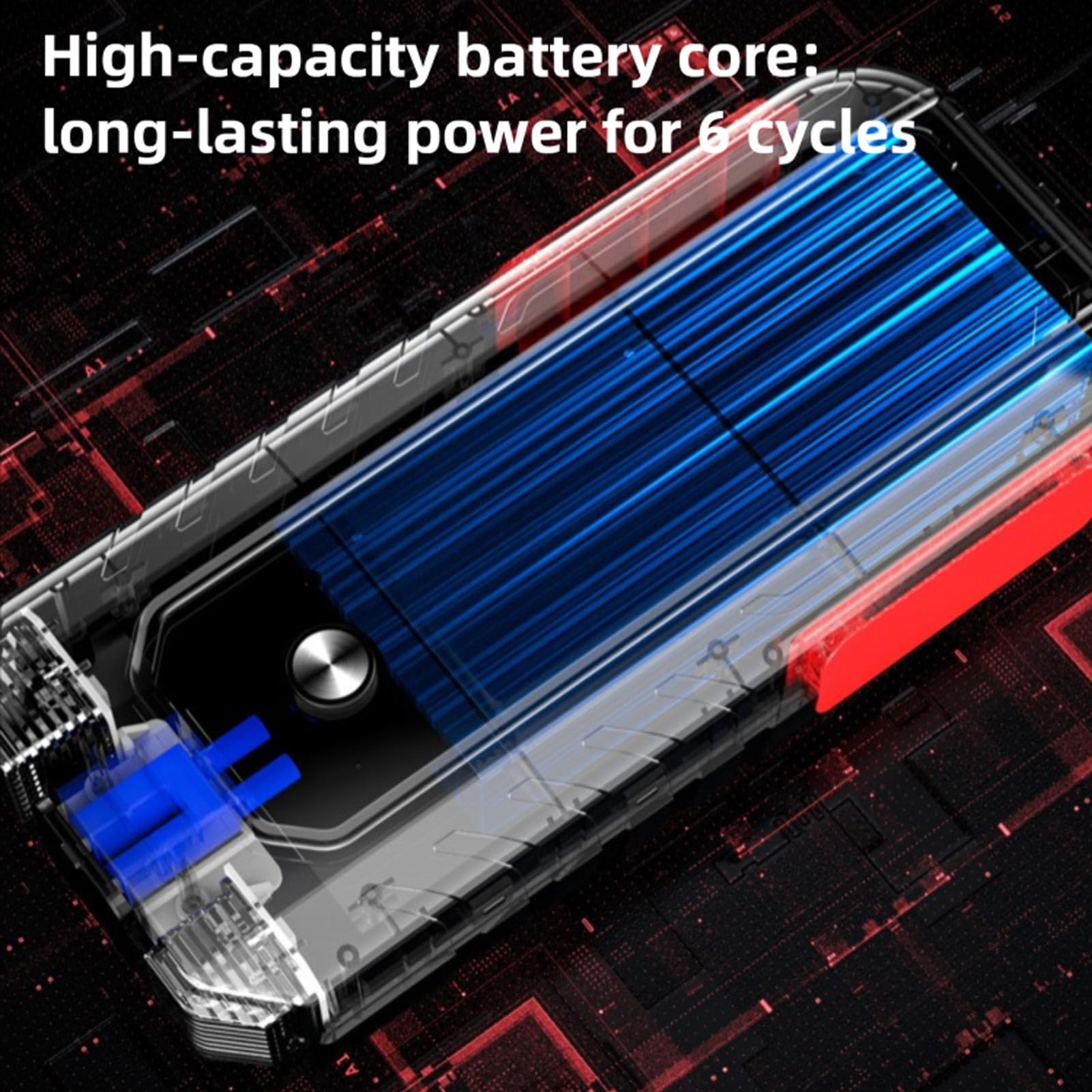 Sxhlseller Avviatore di Emergenza per Auto da 3000 A di Picco |Kit di Emergenza 4 in 1 con Power Bank da 30000mAh, Display LED e 10 Protezioni di Sicurezza per Veicoli A Gas