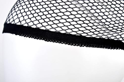 Miniatura 8 de 6 gorras de peluca de malla negra transpirable para peluca, red de cabello para peluca de extremo cerrado, gorra de peluca