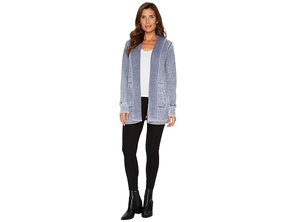 

Allen Allen Long Sleeve Open Cardigan (Limousine) Women's Sweater