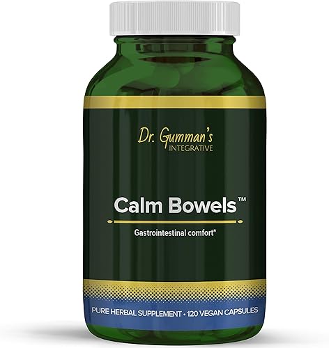 Harmony Nutraceuticals Calm Bowels - Confort gastrointestinal Dr. Gumman's Integrative de mayor potencia máxima biodisponible 120 cápsulas veganas