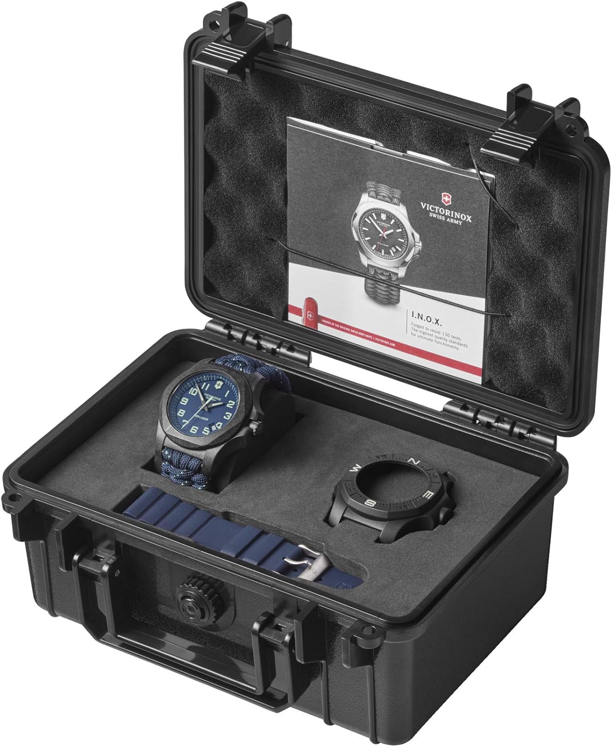 Victorinox Uomo I.N.O.X. Carbon - Orologio al quarzo analogico in acciaio al carbonio fabbricato in Svizzera 241860 Victorinox Uomo I.N.O.X. Carbon - Orologio al quarzo analogico in acciaio al carbonio fabbricato in Svizzera 241860