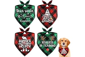 COLUANS Dog Bandanas: Christmas Charm for Your Furry Friend