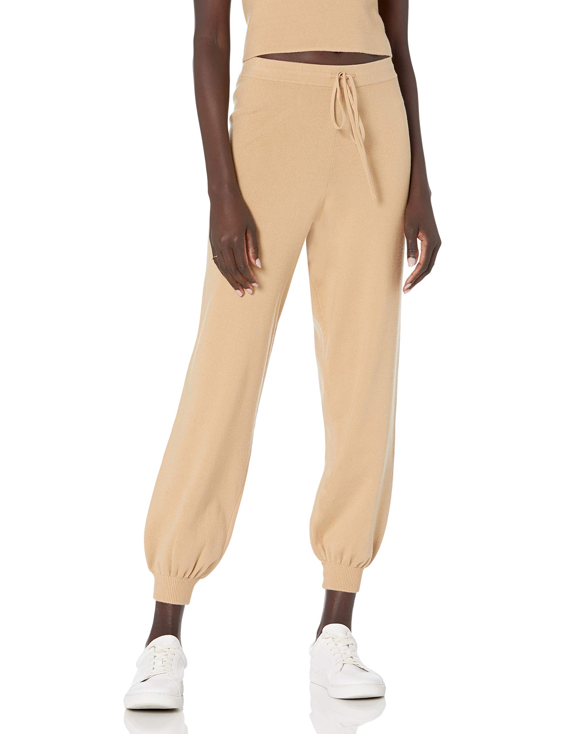 The Drop Women's Maddie Loose-Fit Supersoft Sweater Jogger, Curds & Whey, XXS