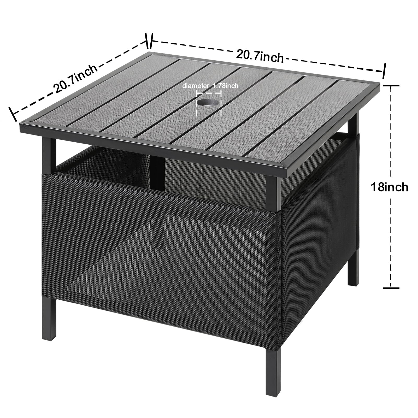 Amazon.com : LZRS Adirondack Square Outdoor Side Table with