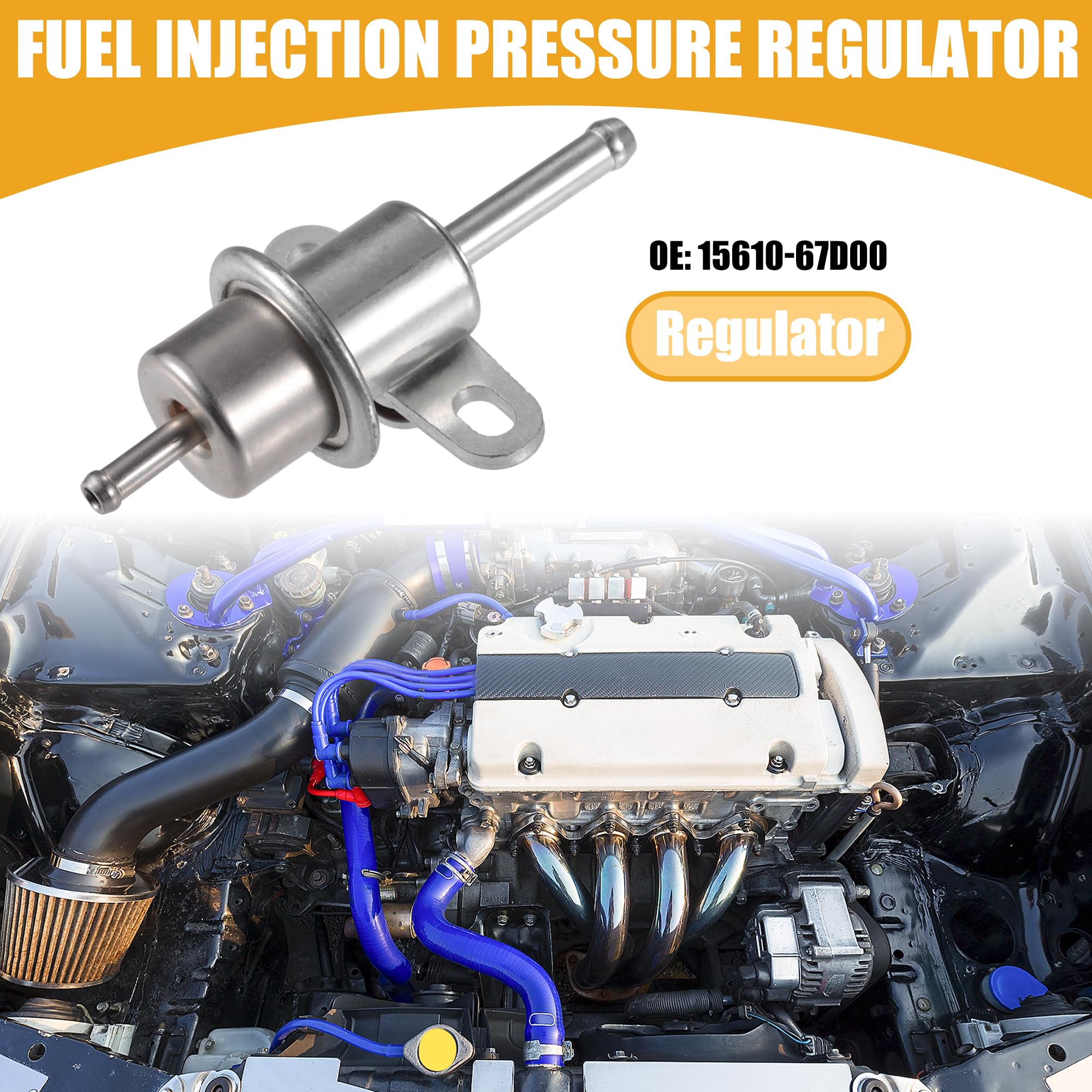 Regolatore di pressione dell'iniezione del carburante - per Suzuki Silver Tone - 1 pezzo