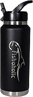 Vista 8 de Fishoholic Regalo de pesca – Vaso de acero inoxidable de doble pared – 20 onzas, 30 onzas y 36 onzas