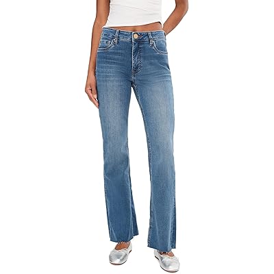Джинсы KUT from the Kloth Kelly High-Rise Fab Ab Kick Flare Inset Leg in Senses