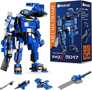 Mecha Frame Sci-Fi Series Keiji 2 - Manga Inspired Futuristic Robot Mech Building Set, Creative Play with Building Bricks, Collectible Figure 5017