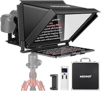 Vista 1 de NEEWER X12 Teleprompter de Aluminio con Control Remoto RT-110 (Conectado a través de Bluetooth en la Aplicación NEEWER Teleprompter) y Estuche
