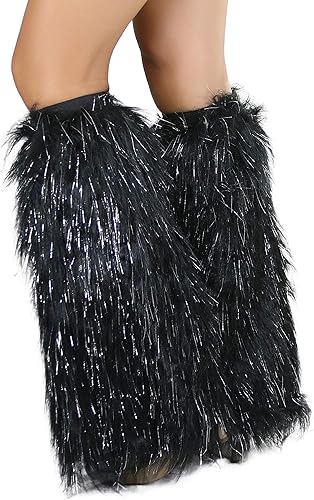 Miniatura 5 de ToBeInStyle Calentadores de piernas con purpurina para mujer