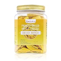 Vista 1 de Mango liofilizado, fruta liofilizada, 120g/4.23OZ de mango natural deshidratado, sin azúcar añadida, nada añadido, snack de superalimento, chips